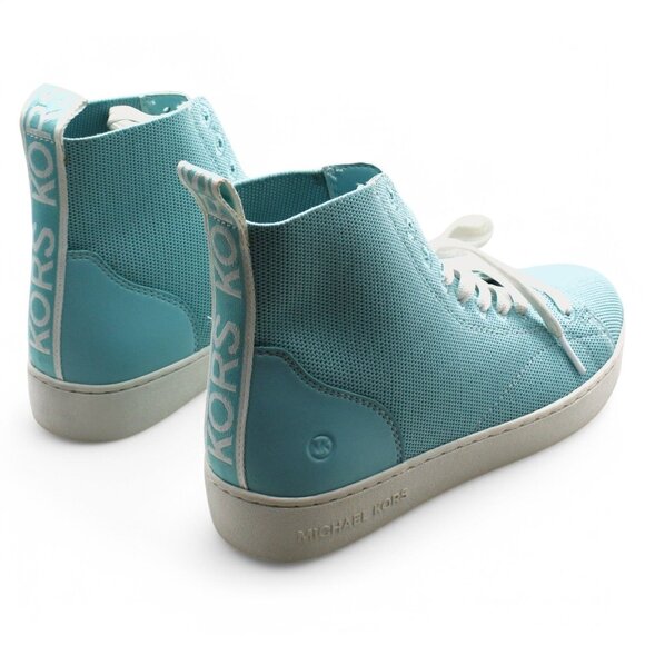 Michael Kors Women S Edie Knit Lace-up High-Top Sneakers Women S Shoes - Picture 5 of 8